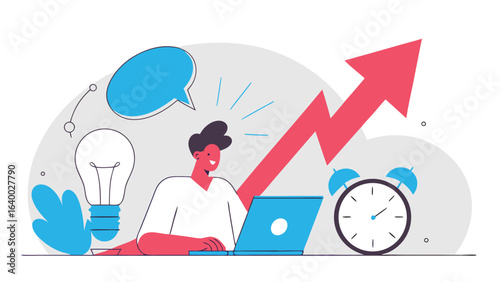 vector illustration of business people