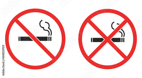 No Smoking Sign Pair in Red and Black Silhouette Style silhouette Free Download No Smoking Sign Pair in Red and Black Silhouette Style silhouette - GFXLoad