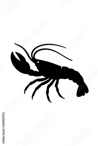 Minimalist black silhouette of a jumping whale. A simple and elegant graphic icon of a breaching marine mammal splashing in the water.