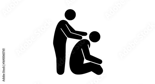 A person giving a shoulder massage beautiful
