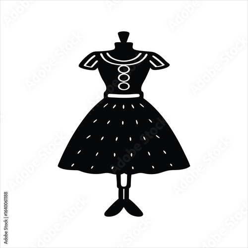 Clothing Display Dummy Silhouette Vector Artwork