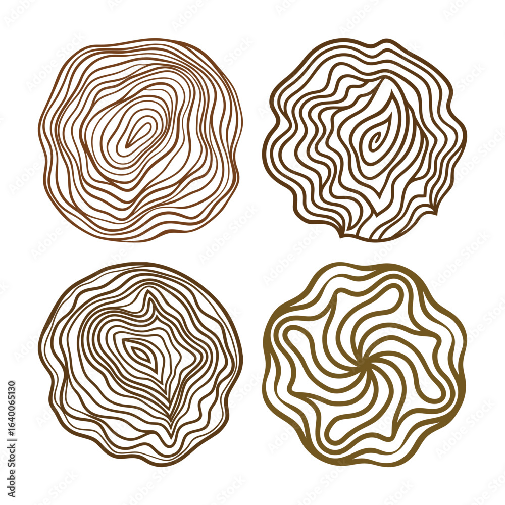 Obraz premium Seamless Wooden Pattern – Abstract Tiling Vector Design