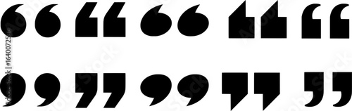 Quotation Marks Icon Set