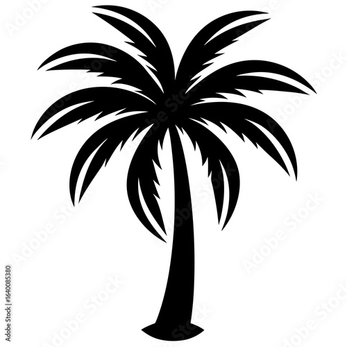 palm tree silhouette vector