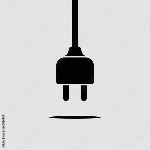 electric plug icon, power connection symbol, energy supply vector, electricity plug graphic, electrical socket design, charging plug illustration, current connector icon, plug and socket vector, energ