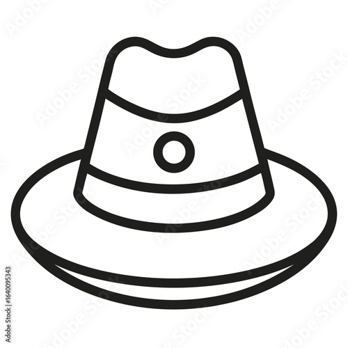vector illustration of a black hat