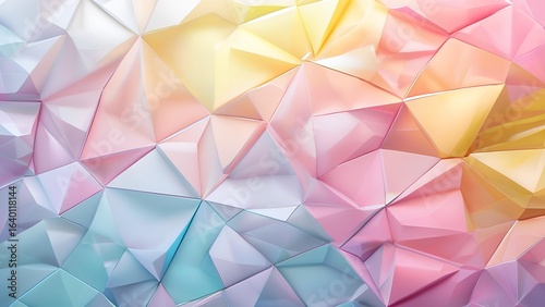 Abstract geometric polygon style background with beautiful pattern mosaic