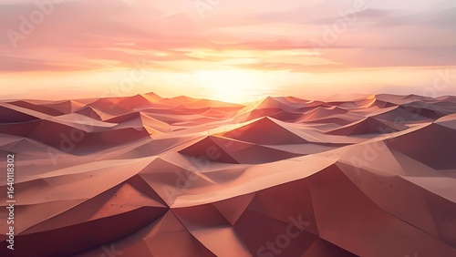 Abstract geometric polygon style background with beautiful pattern mosaic