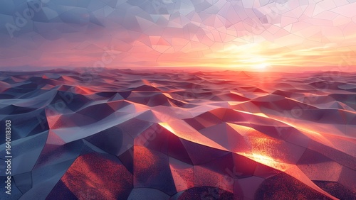 Abstract geometric polygon style background with beautiful pattern mosaic