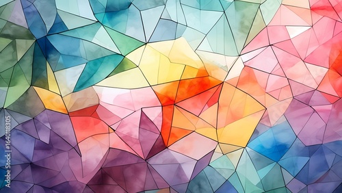 Abstract geometric polygon style background with beautiful pattern mosaic