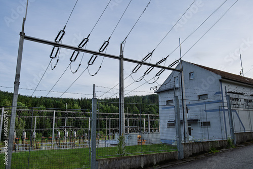 Electrical substation with control building