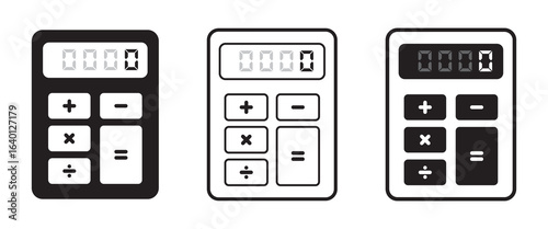 Calculator icon vector. Accounting calculator sign and symbol.