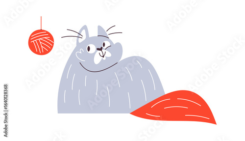 Lazy cat animal ignoring games