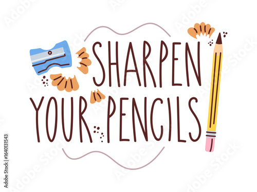 Sharpen your pencil school label