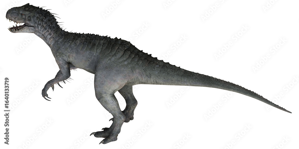 Obraz premium Realistic rendering of a fierce dinosaur