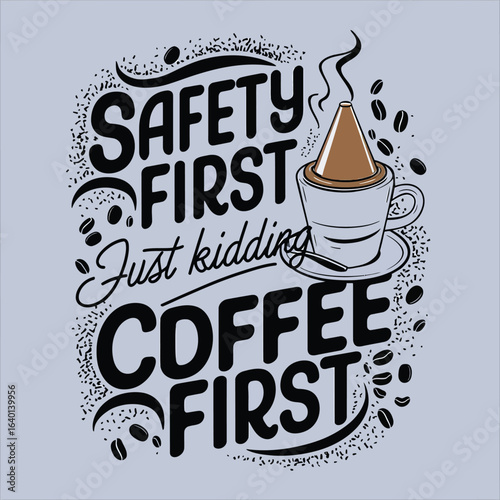 A trendy and artistic vector design for a white t-shirt featuring a clever and humorous statement