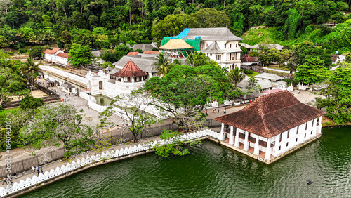 Temple of the Tooth (Sri Dalada Maligawa) in Kandy, Sri Lanka—Buddhist temple housing the sacred relic of the Buddha’s tooth