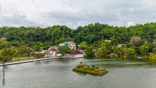 Temple of the Tooth (Sri Dalada Maligawa) in Kandy, Sri Lanka—Buddhist temple housing the sacred relic of the Buddha’s tooth