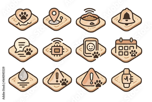 Pet visit patch microchip walk health vector alert sync smart schedule tattoo