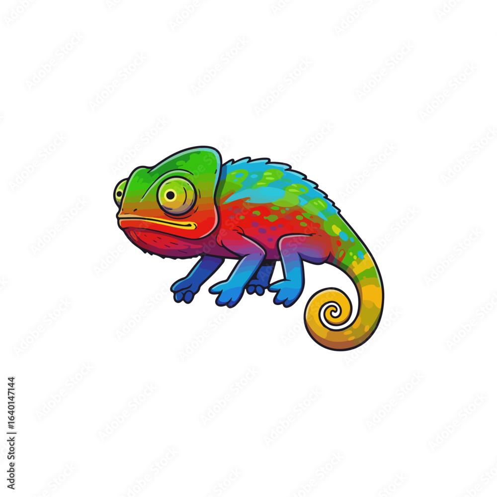 Fototapeta premium Colorful chameleon