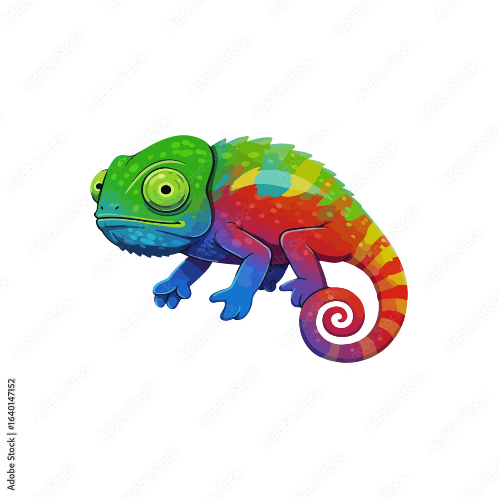 Fototapeta premium Colorful chameleon