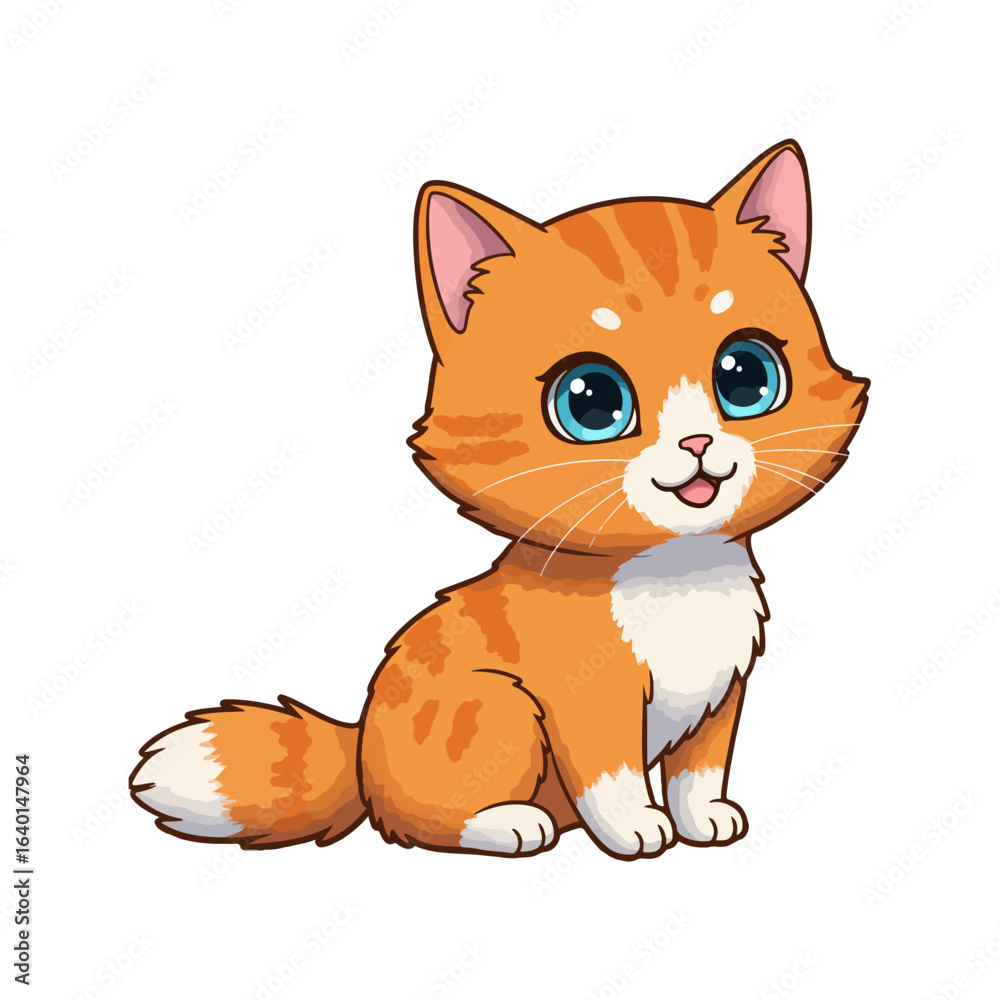 Obraz premium Funny cat cartoon