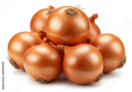 Wallpaper Mural Pile of fresh golden brown onions isolated on transparent background Torontodigital.ca