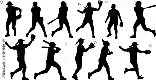 softball silhouettes