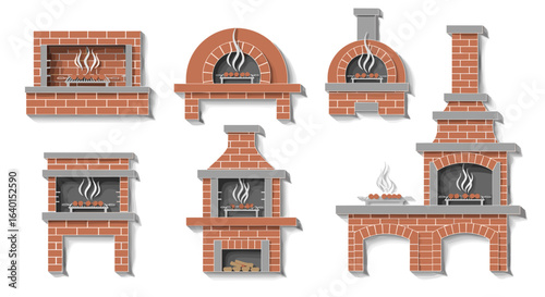 Collection of brick ovens for outdoor wood-fired cooking enthusiasts