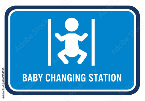 toilet sign on a blue background