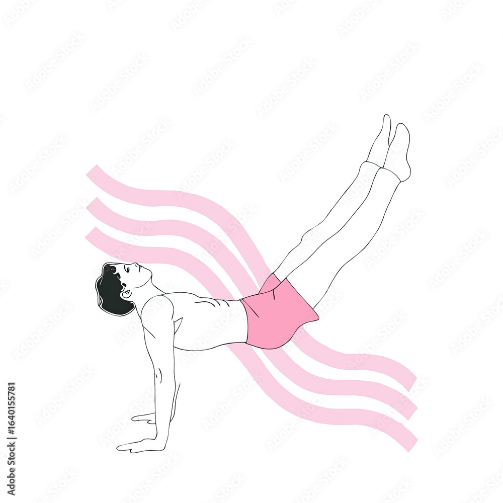 Obraz premium man standing calisthenics exercises 