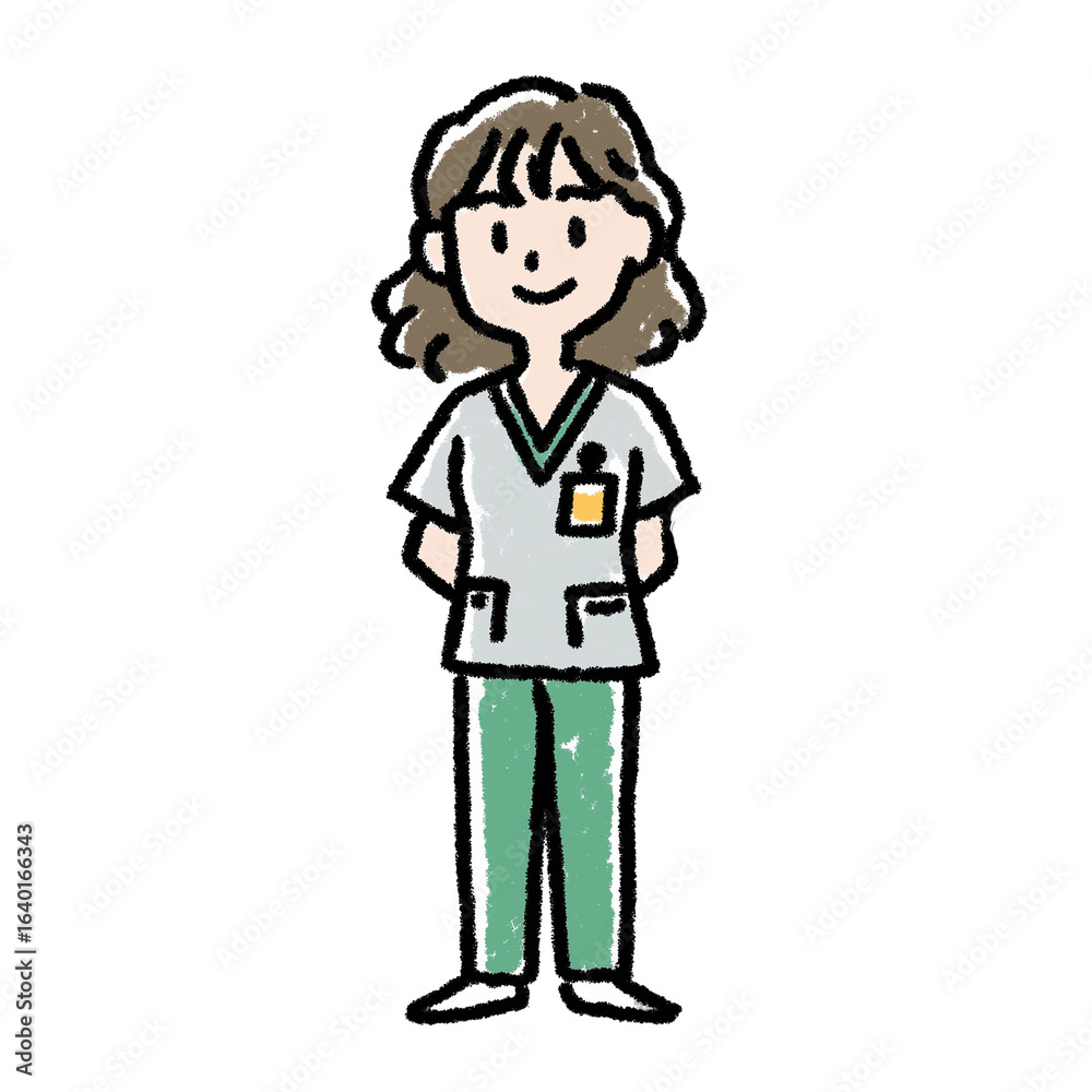 笑顔の女性医師 笑顔の女性医師