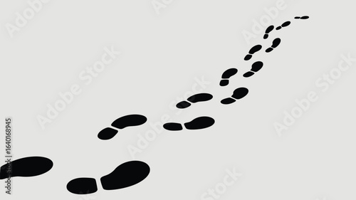 Footprints on a light background