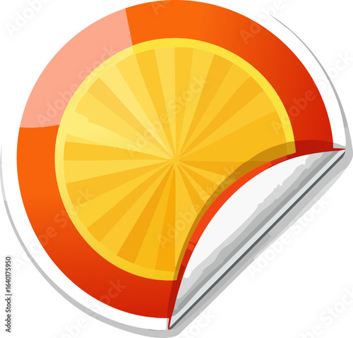 vector illustration of an orange juice