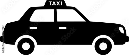 taxi vector flat icon
