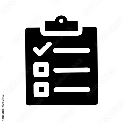 Checklist clipboard task list icon vector illustration for project management and organization tools