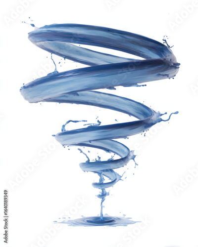 Water Spiral Art Abstract Fluid Motion