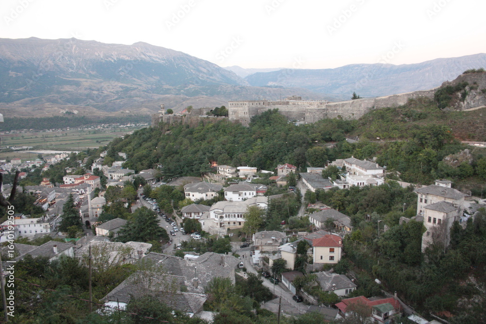 Fototapeta premium village in the mountains