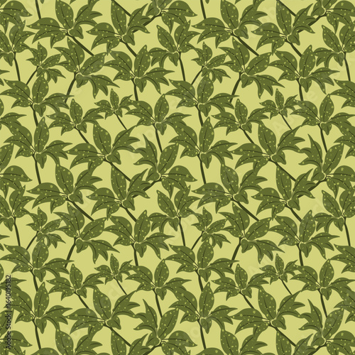 Botanical bliss seamless vector pattern