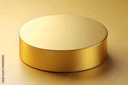 Golden podium stage for product display luxury showcase and presentation platform