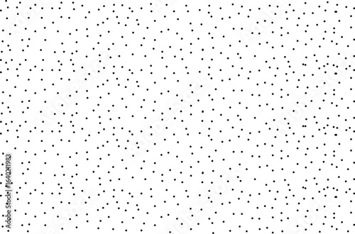 Black polka dot use for textile and design elements. Seamless polka dot pattern. Random black dots background. Transparent png Background,