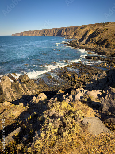 Landscape views looking towards Waitpinga Cliffs on the Heysen Trail in South Australia