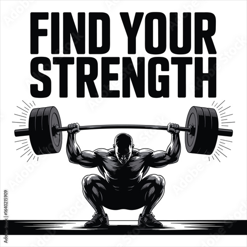 find your strength T shirt design