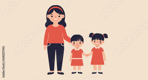 Vector Family Matching Designs for Big Sister, Middle Sister, Little Sister