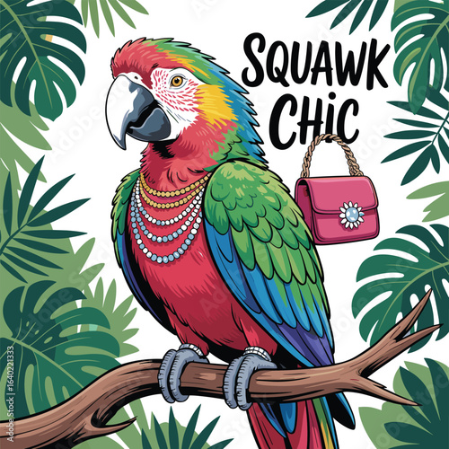  Squawk chic T shirt design