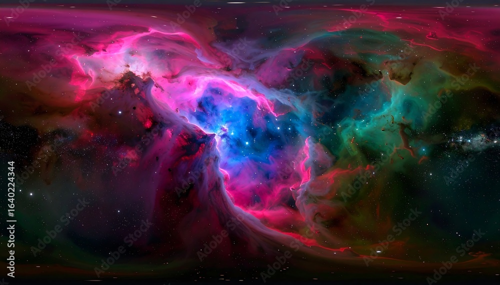 Fototapeta premium Stunning nebulae celestial colors
