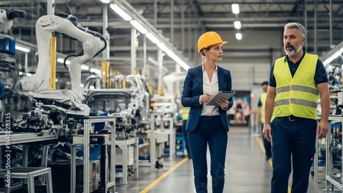 Factory Floor Inspection: Industrial Automation and Teamwork