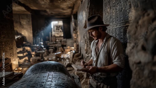 Wallpaper Mural An archaeologist uncovers a remarkable discovery in an ancient tomb Torontodigital.ca