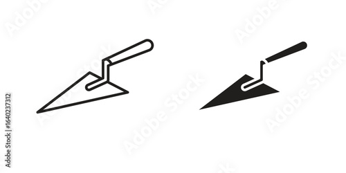Trowel icon elements. doodle graphics icons.