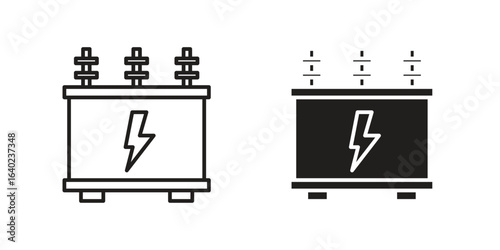 Transformer icon elements. doodle graphics icons.